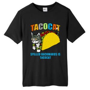 Tacocat Spelled Backwards Is Tacocat Tall Fusion ChromaSoft Performance T-Shirt