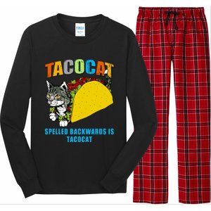 Tacocat Spelled Backwards Is Tacocat Long Sleeve Pajama Set