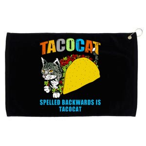 Tacocat Spelled Backwards Is Tacocat Grommeted Golf Towel