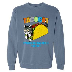 Tacocat Spelled Backwards Is Tacocat Garment-Dyed Sweatshirt