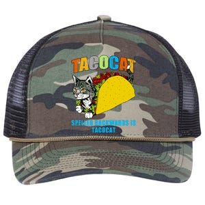 Tacocat Spelled Backwards Is Tacocat Retro Rope Trucker Hat Cap