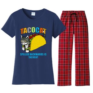 Tacocat Spelled Backwards Is Tacocat Women's Flannel Pajama Set