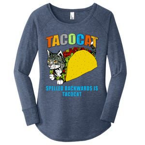 Tacocat Spelled Backwards Is Tacocat Women's Perfect Tri Tunic Long Sleeve Shirt