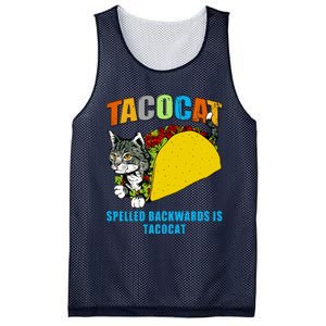 Tacocat Spelled Backwards Is Tacocat Mesh Reversible Basketball Jersey Tank