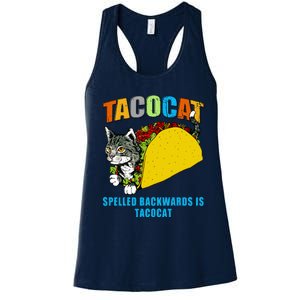 Tacocat Spelled Backwards Is Tacocat Women's Racerback Tank