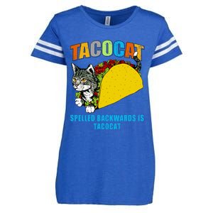 Tacocat Spelled Backwards Is Tacocat Enza Ladies Jersey Football T-Shirt