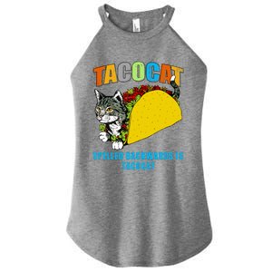 Tacocat Spelled Backwards Is Tacocat Women's Perfect Tri Rocker Tank