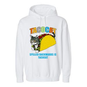 Tacocat Spelled Backwards Is Tacocat Garment-Dyed Fleece Hoodie