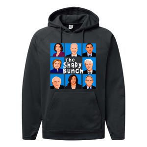 The Shady Bunch Anti Biden Obama Clinton Funny Vote Trump Performance Fleece Hoodie