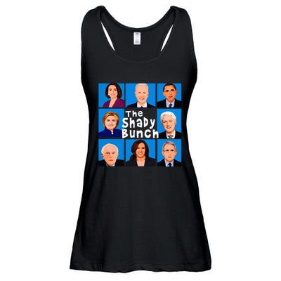 The Shady Bunch Anti Biden Obama Clinton Funny Vote Trump Ladies Essential Flowy Tank