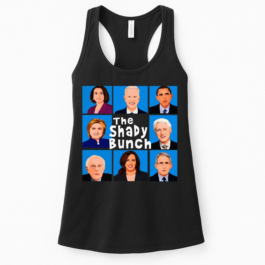 The Shady Bunch Anti Biden Obama Clinton Funny Vote Trump Womens Tank Top