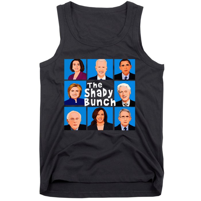 The Shady Bunch Anti Biden Obama Clinton Funny Vote Trump Tank Top