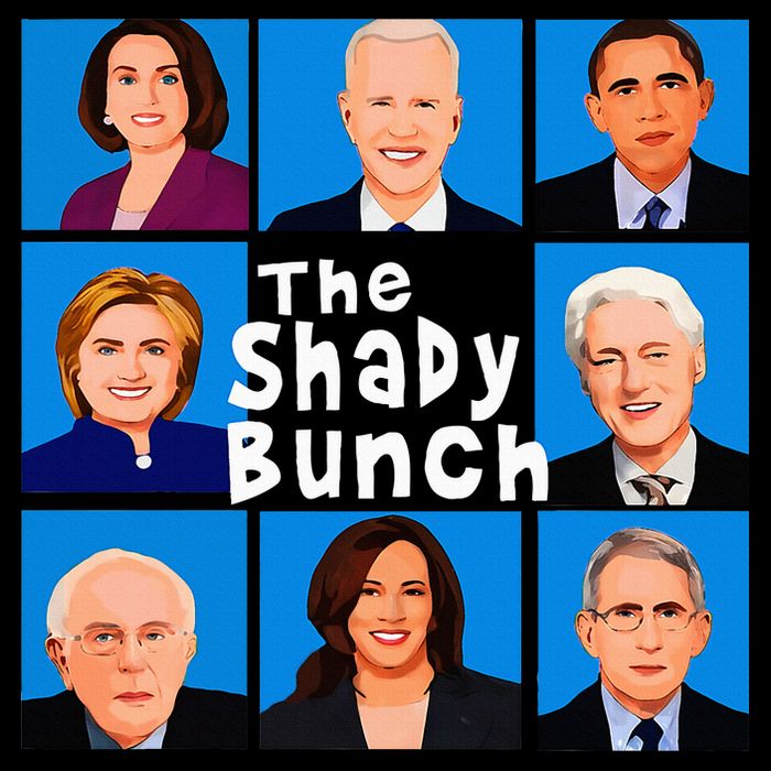 The Shady Bunch Anti Biden Obama Clinton Funny Vote Trump Tank Top