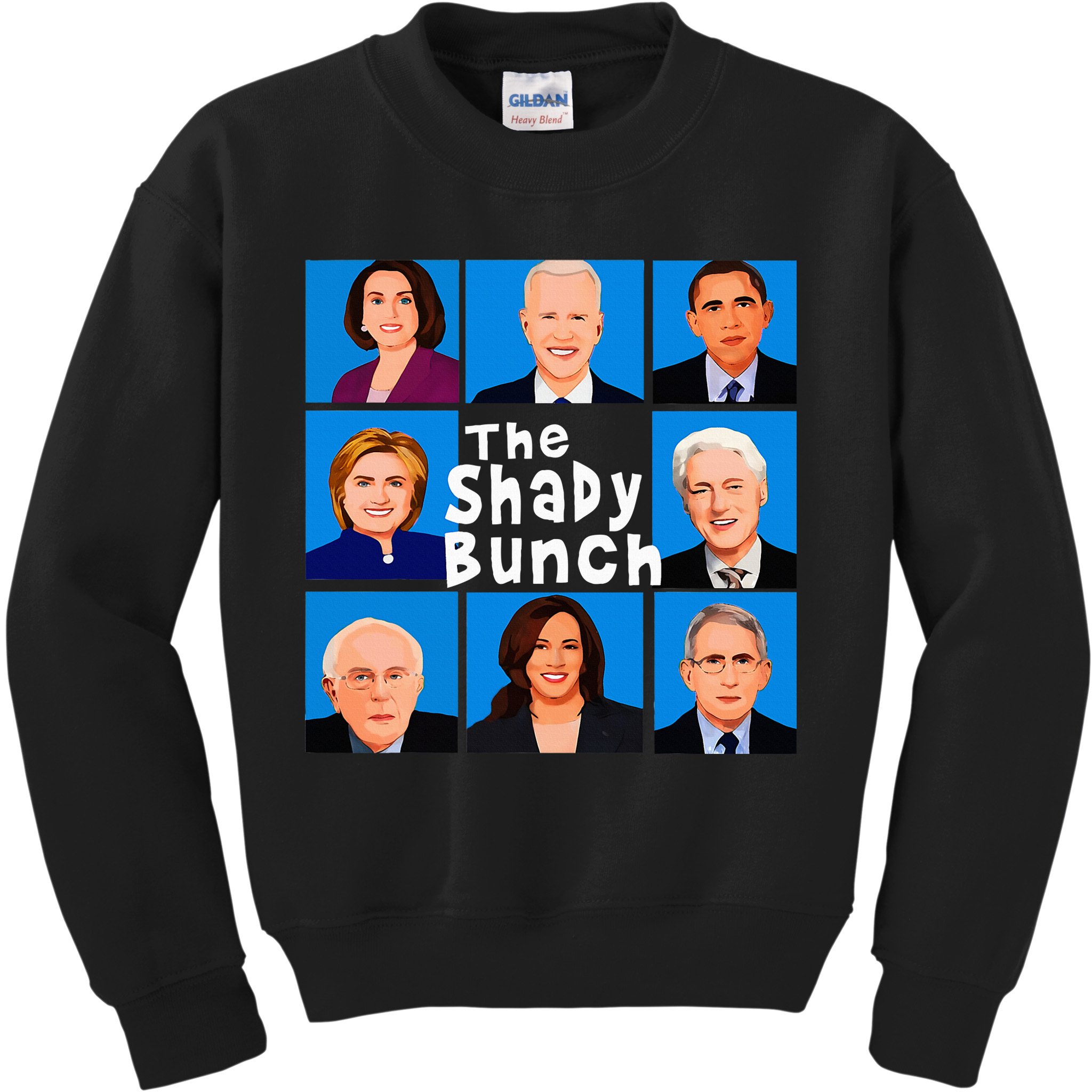 The Shady Bunch Anti Biden Obama Clinton Funny Vote Trump Kids Sweatshirt