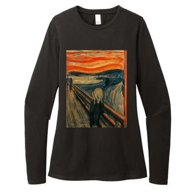 The Scream By Edvard Expressionism Munch Art Womens CVC Long Sleeve Shirt