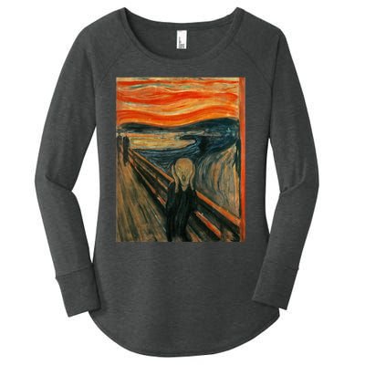 The Scream By Edvard Expressionism Munch Art Women's Perfect Tri Tunic Long Sleeve Shirt