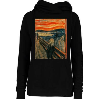 The Scream By Edvard Expressionism Munch Art Womens Funnel Neck Pullover Hood