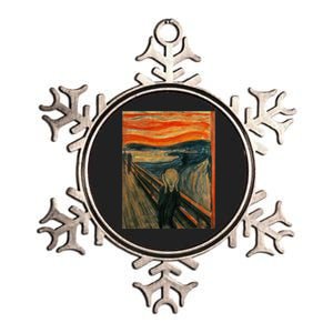 The Scream By Edvard Expressionism Munch Art Metallic Star Ornament