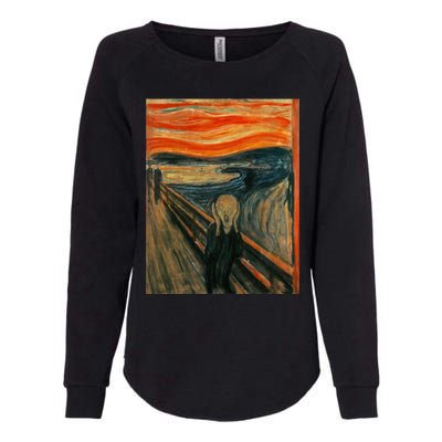 The Scream By Edvard Expressionism Munch Art Womens California Wash Sweatshirt