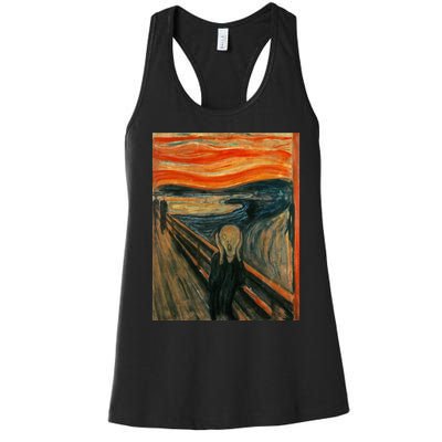 The Scream By Edvard Expressionism Munch Art Women's Racerback Tank