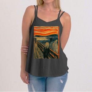 The Scream By Edvard Expressionism Munch Art Women's Strappy Tank