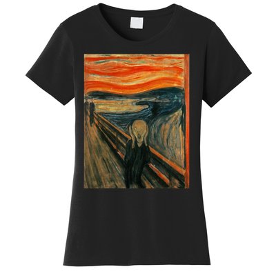 The Scream By Edvard Expressionism Munch Art Women's T-Shirt