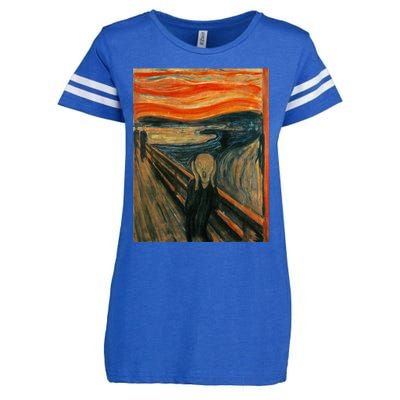 The Scream By Edvard Expressionism Munch Art Enza Ladies Jersey Football T-Shirt