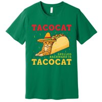 Tacocat Spelled Backwards Tacos and Cats Cinco De Mayo Cat Premium T-Shirt