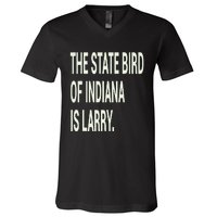 The State Bird Of Indiana Is Larry V-Neck T-Shirt