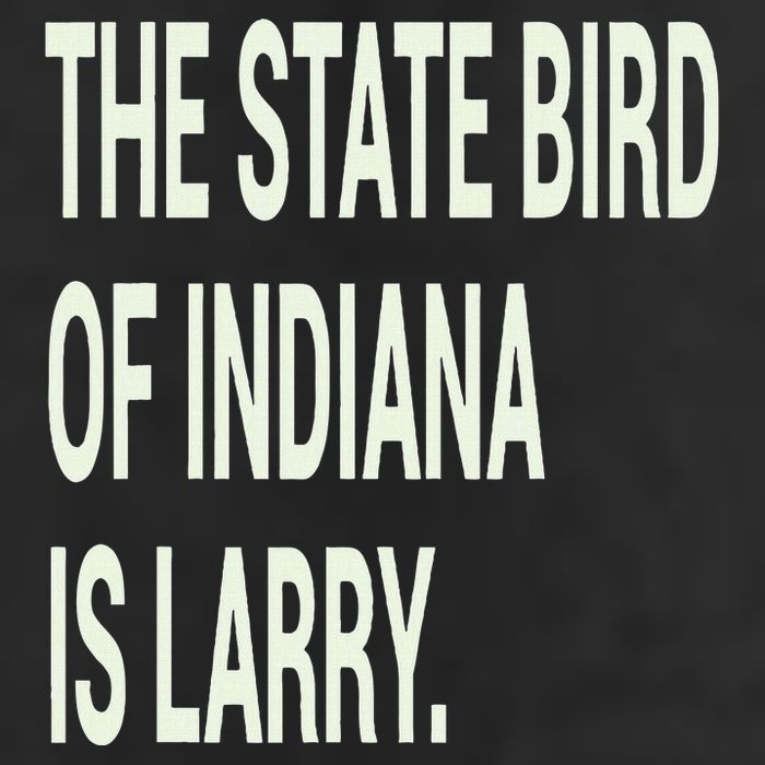 The State Bird Of Indiana Is Larry Golf Towel