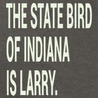 The State Bird Of Indiana Is Larry Cotton Canvas Backpack