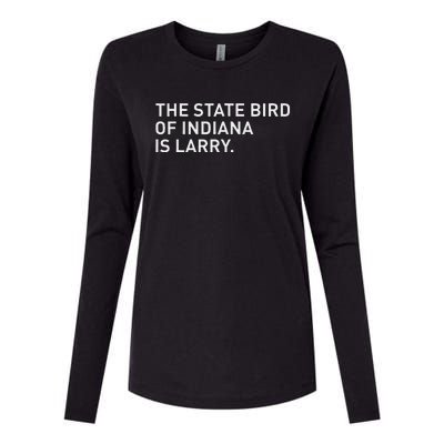 The State Bird Of Indiana Is Larry Womens Cotton Relaxed Long Sleeve T-Shirt