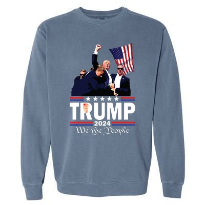 Trump Shot Bulletproof Bloody Ear Bleeding Butler Pa Trump Garment-Dyed Sweatshirt