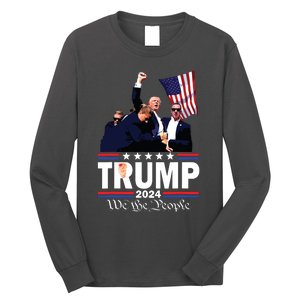 Trump Shot Bulletproof Bloody Ear Bleeding Butler Pa Trump Long Sleeve Shirt