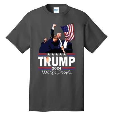 Trump Shot Bulletproof Bloody Ear Bleeding Butler Pa Trump Tall T-Shirt