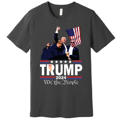 Trump Shot Bulletproof Bloody Ear Bleeding Butler Pa Trump Premium T-Shirt