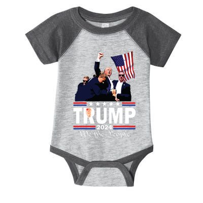 Trump Shot Bulletproof Bloody Ear Bleeding Butler Pa Trump Infant Baby Jersey Bodysuit