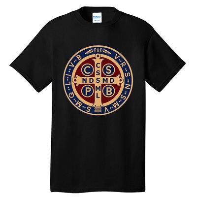 The Saint Benedict Medal Catholic Tall T-Shirt