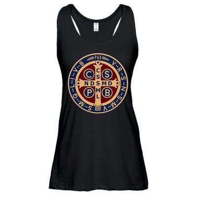 The Saint Benedict Medal Catholic Ladies Essential Flowy Tank