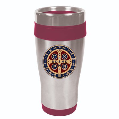 The Saint Benedict Medal Catholic 16oz Travel Tumbler