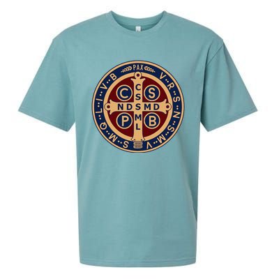 The Saint Benedict Medal Catholic Sueded Cloud Jersey T-Shirt