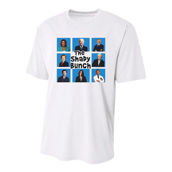 The Shady Bunch Funny Anti Joe Youth Performance Sprint T-Shirt