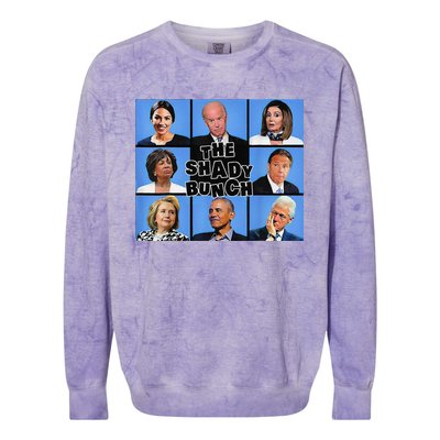 The Shady Bunch Funny Past Presidents Colorblast Crewneck Sweatshirt