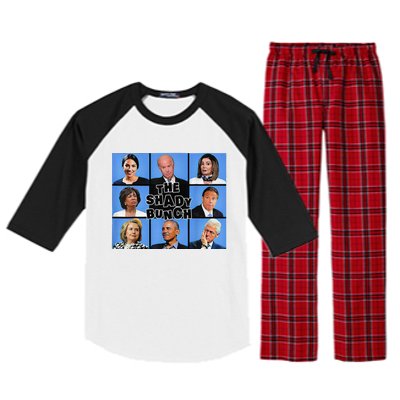 The Shady Bunch Funny Past Presidents Raglan Sleeve Pajama Set