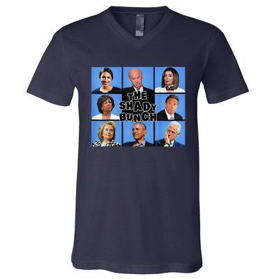 The Shady Bunch Funny Past Presidents V-Neck T-Shirt