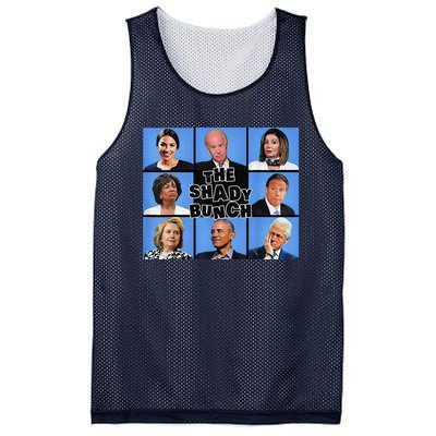 The Shady Bunch Funny Past Presidents Mesh Reversible Basketball Jersey Tank