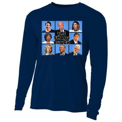 The Shady Bunch Funny Past Presidents Cooling Performance Long Sleeve Crew