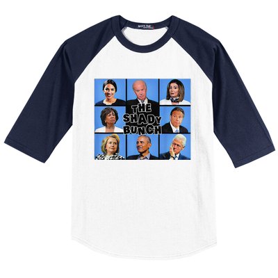 The Shady Bunch Funny Past Presidents Baseball Sleeve Shirt