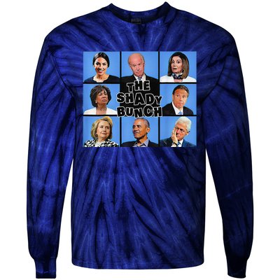 The Shady Bunch Funny Past Presidents Tie-Dye Long Sleeve Shirt