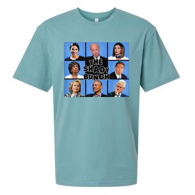 The Shady Bunch Funny Past Presidents Sueded Cloud Jersey T-Shirt